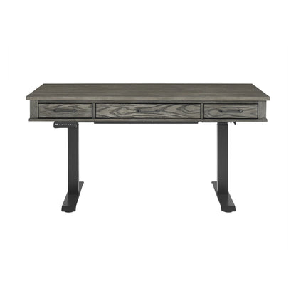 Foundry - Lift Desk - Brushed Pewter