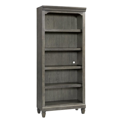 Foundry - 76" Bunching Bookcase - Brushed Pewter