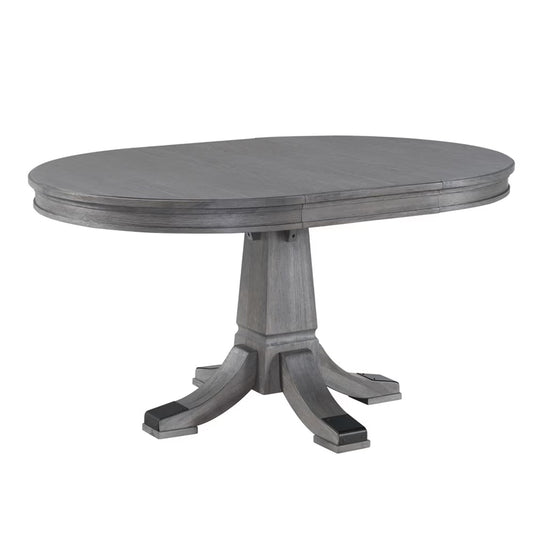 Foundry - Pedestal Table - Brushed Pewter
