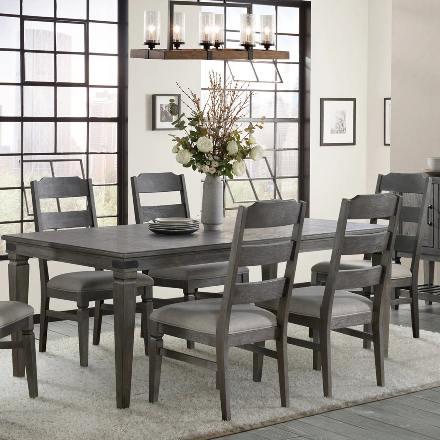 Foundry - Dining Table - Brushed Pewter