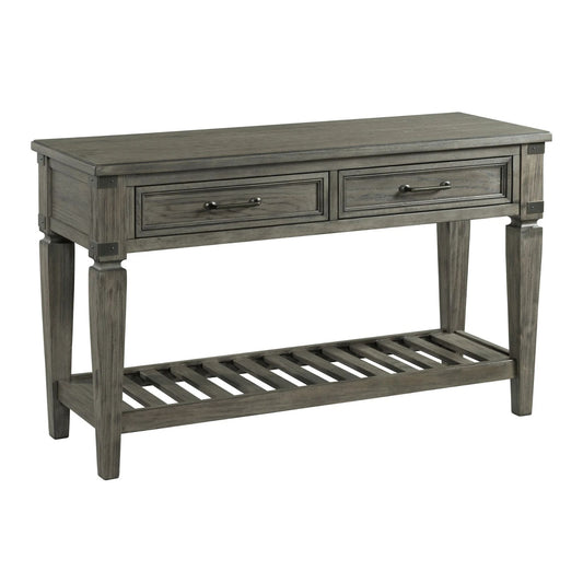 Foundry - Sofa Back Table - Brushed Pewter