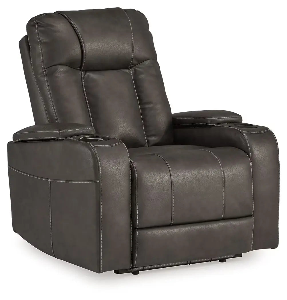 Feazada - Shadow - Power Rocker Recliner With Adj Headrest