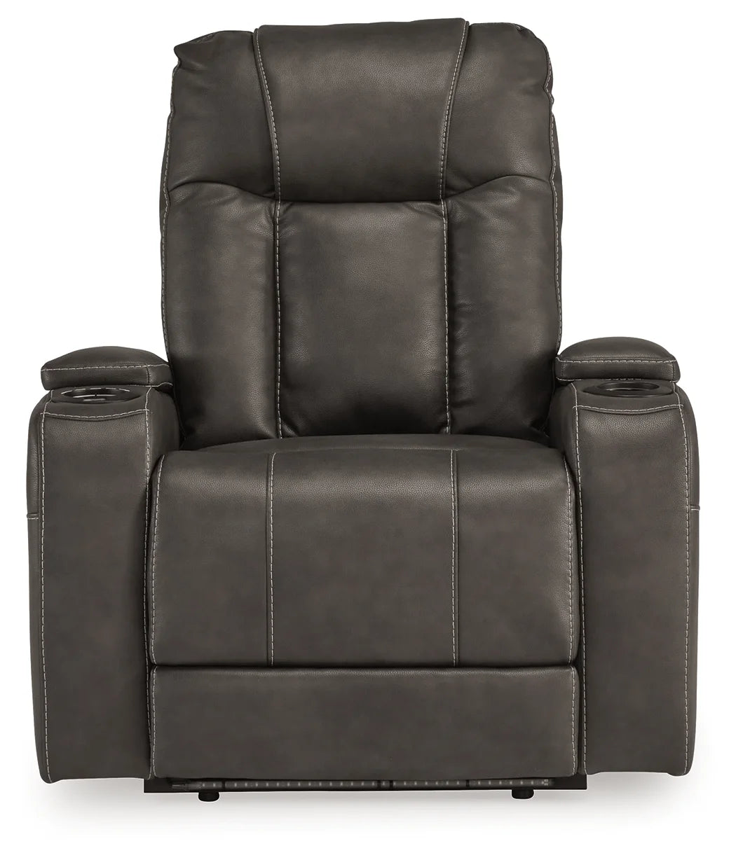 Feazada - Shadow - Power Rocker Recliner With Adj Headrest 4