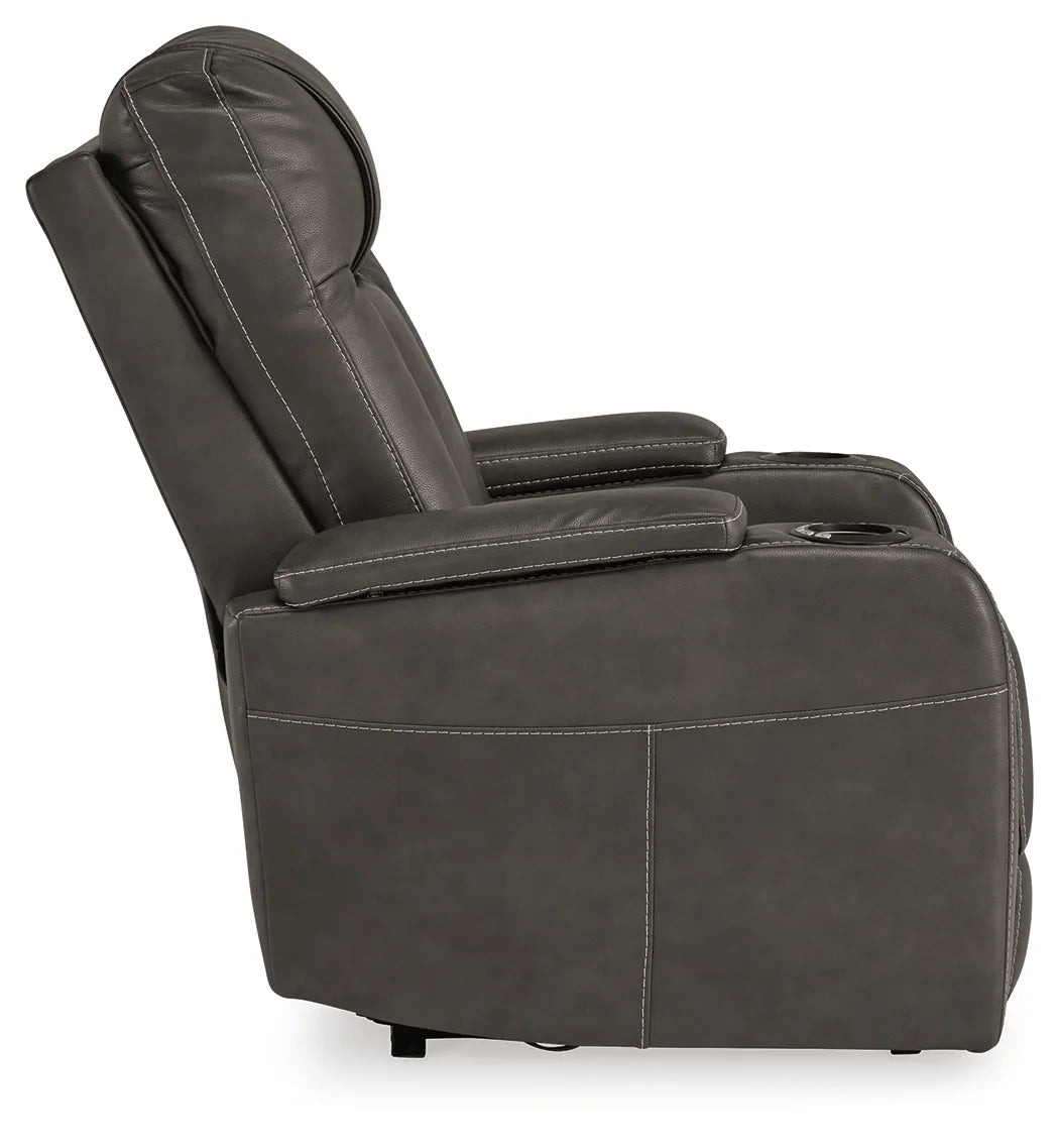 Feazada - Shadow - Power Rocker Recliner With Adj Headrest 5