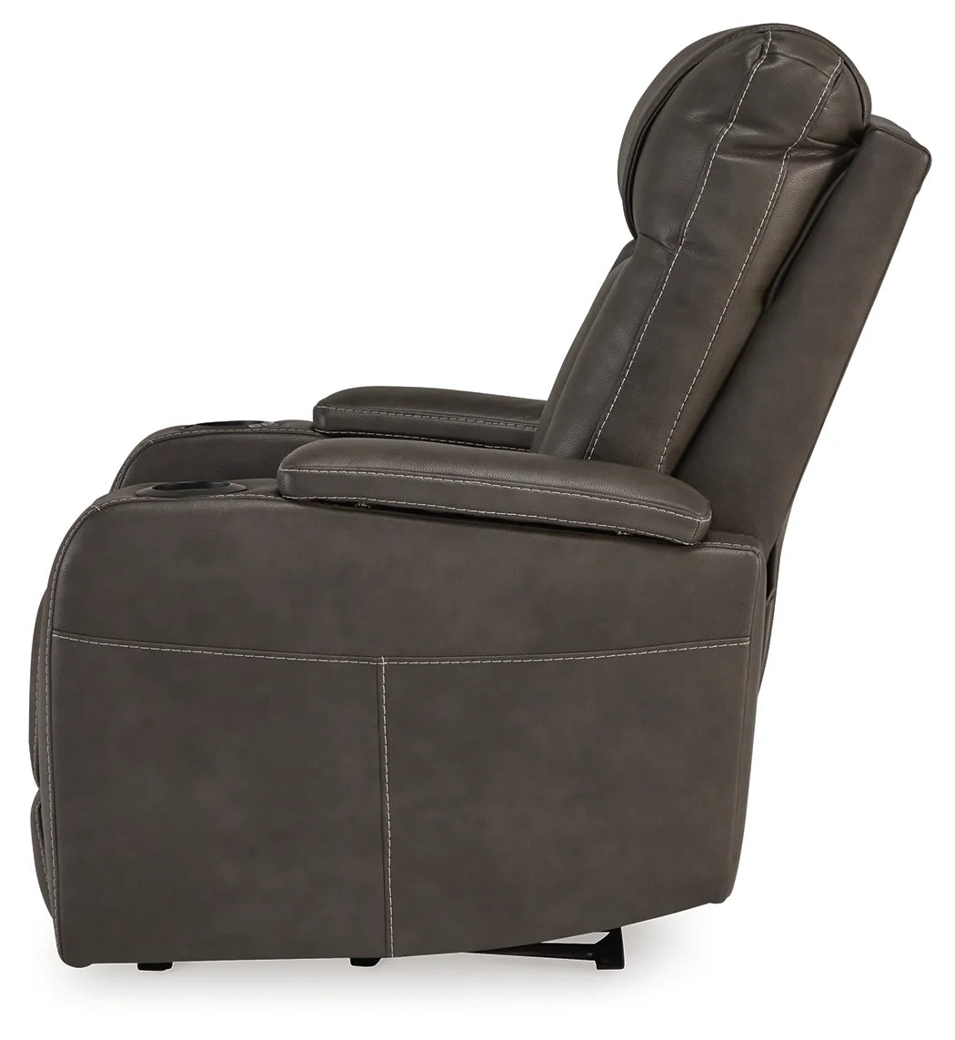 Feazada - Shadow - Power Rocker Recliner With Adj Headrest 7