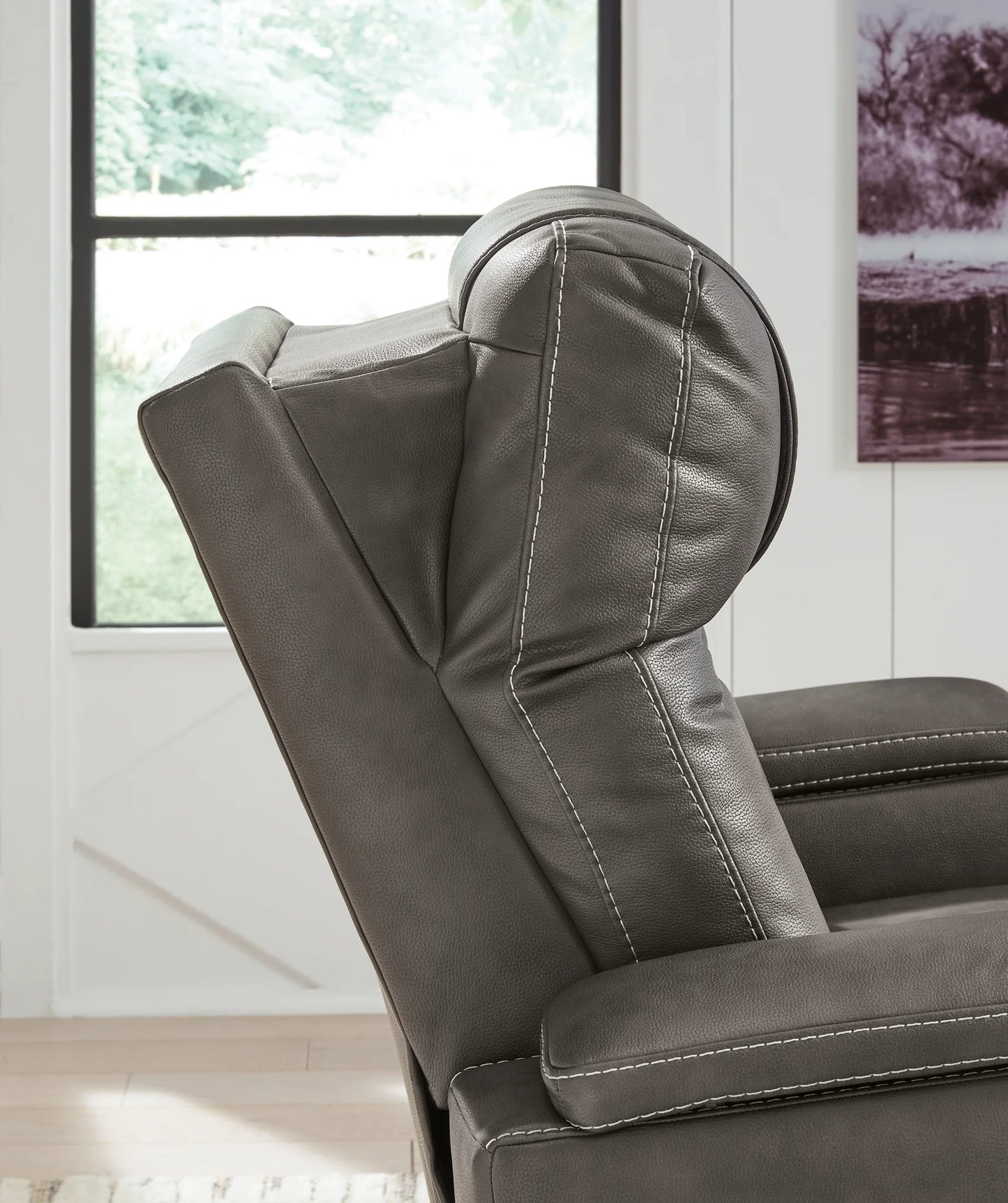 Feazada - Shadow - Power Rocker Recliner With Adj Headrest 8