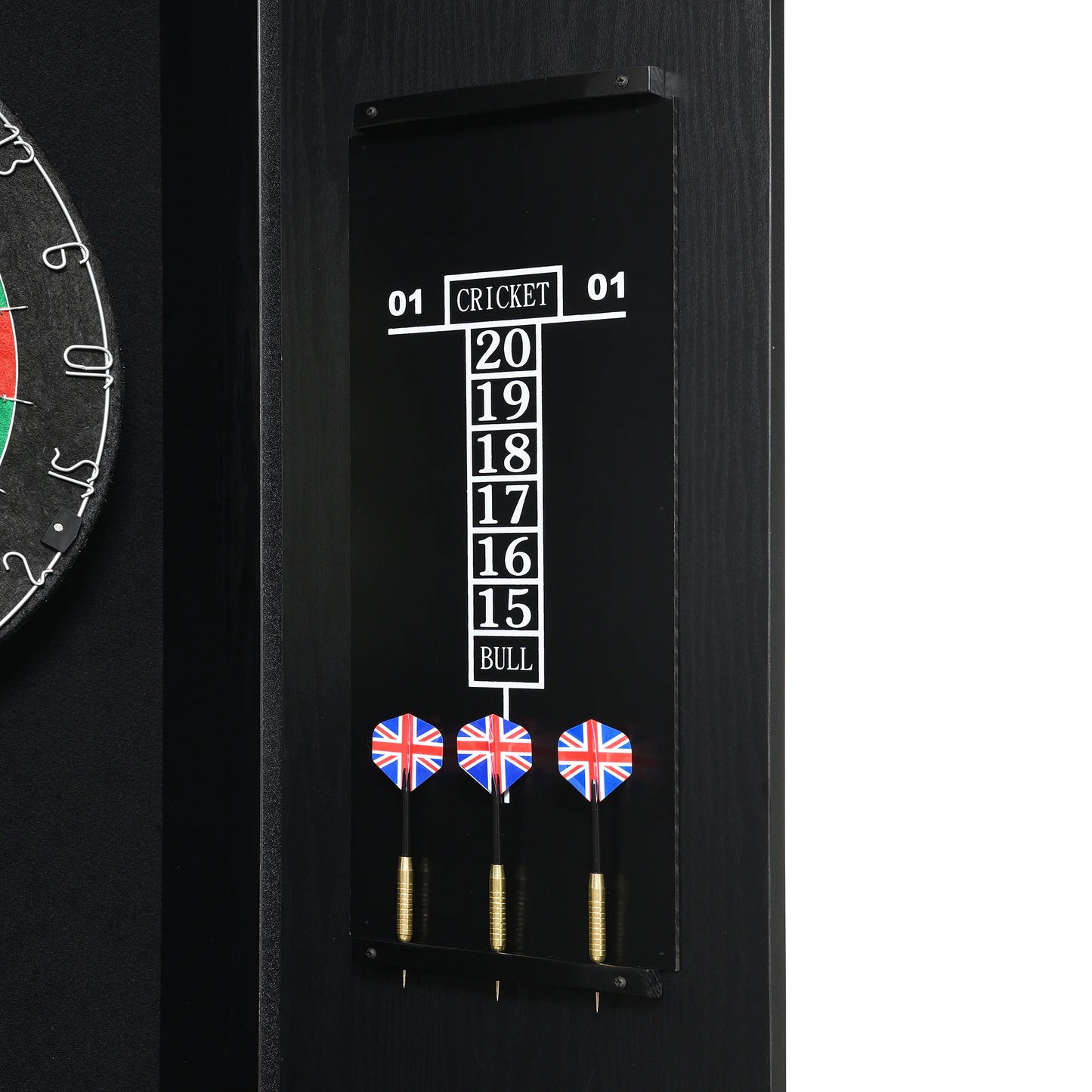 Hurricanes - Dartboard Cabinet With Speaker And LED - Black