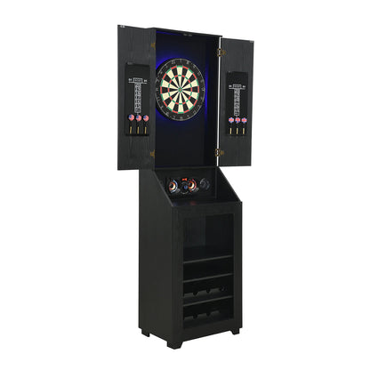 Hurricanes - Dartboard Cabinet With Speaker And LED - Black