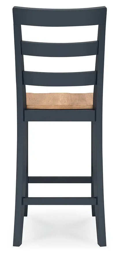 Gesthaven - Natural / Blue - Barstool (Set of 2) 4