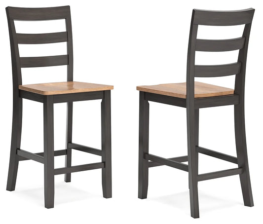 Gesthaven - Natural / Brown - Barstool (Set of 2)