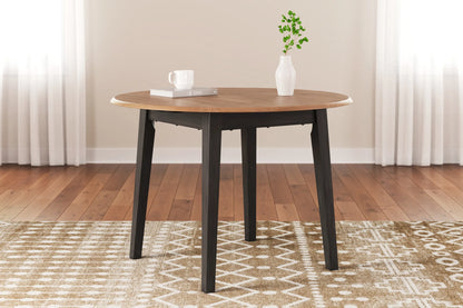 Gesthaven - Natural / Brown - Round Dining Room Drop Leaf Table 1