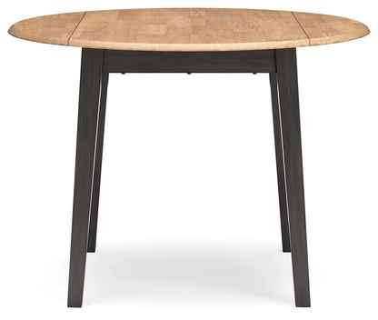 Gesthaven - Natural / Brown - Round Dining Room Drop Leaf Table 2