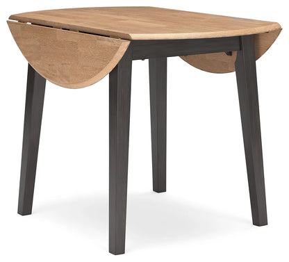 Gesthaven - Natural / Brown - Round Dining Room Drop Leaf Table 3