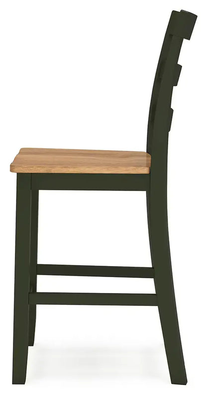 Gesthaven - Natural / Green - Barstool (Set of 2) 3