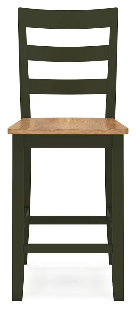 Gesthaven - Natural / Green - Barstool (Set of 2) 4