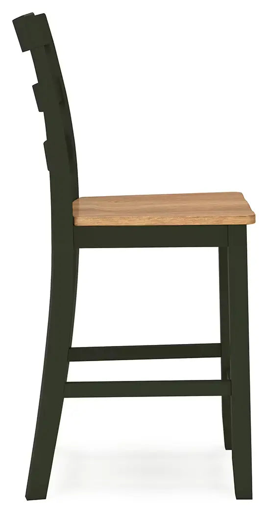 Gesthaven - Natural / Green - Barstool (Set of 2) 5