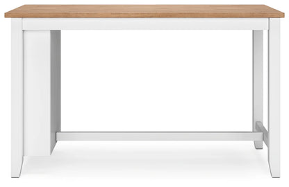 Gesthaven - Natural / White - Rectangular Dining Room Counter Table 2