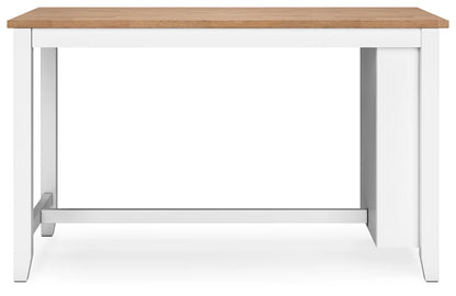 Gesthaven - Natural / White - Rectangular Dining Room Counter Table 4