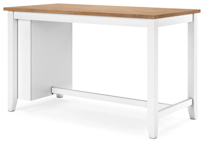 Gesthaven - Natural / White - Rectangular Dining Room Counter Table 5