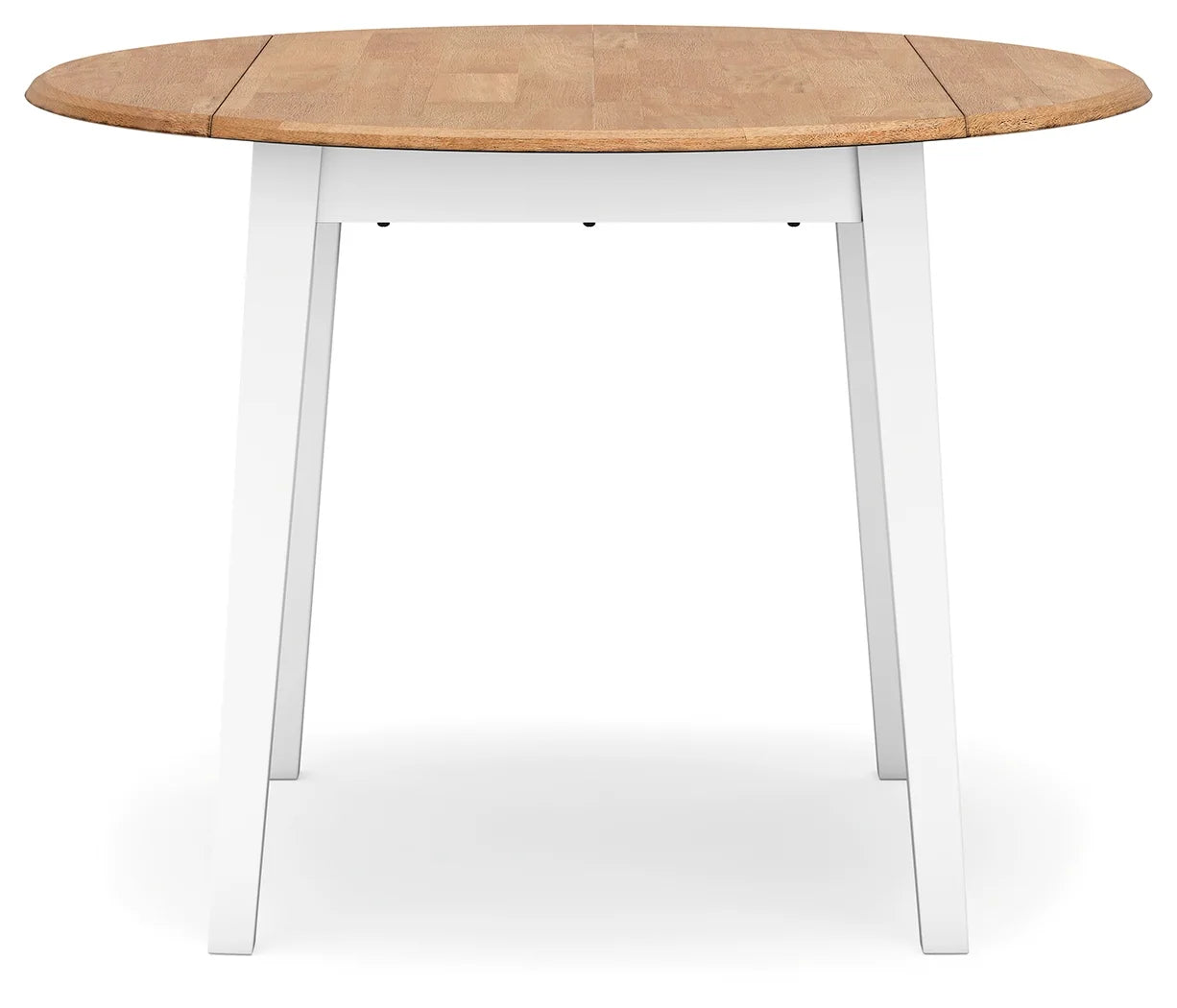 Gesthaven - Natural / White - Round Dining Room Drop Leaf Table 3