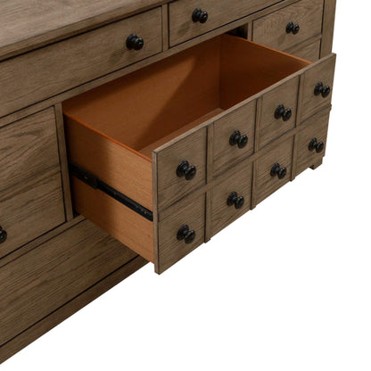 Grandpas Cabin - 7 Drawers Dresser - Light Brown 2