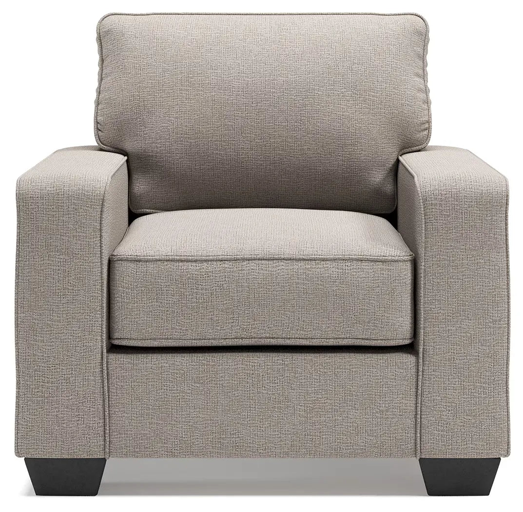 Greaves - Stone - 2 Pc. - Chair, Ottoman 3