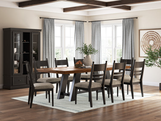 “Greddinton” Table and Eight Chairs