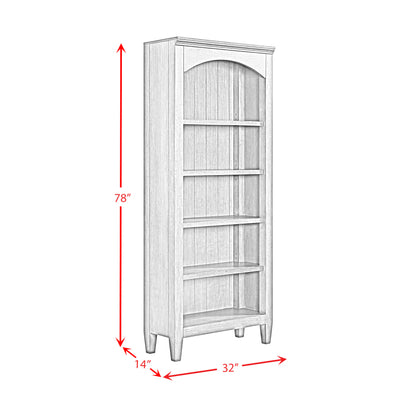 Portico - Open Bookcase - Brown Oak