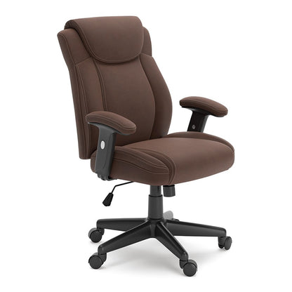 Corbindale - Brown - Home Office Swivel Desk Chair