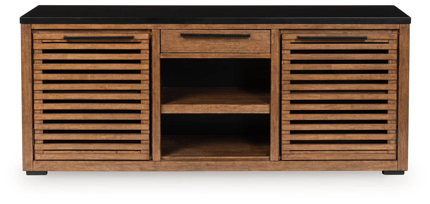 Kallari - Warm Brown / Black - Credenza