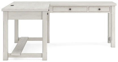 Robbinsdale - L-Shaped Home Office Desk - Antique White