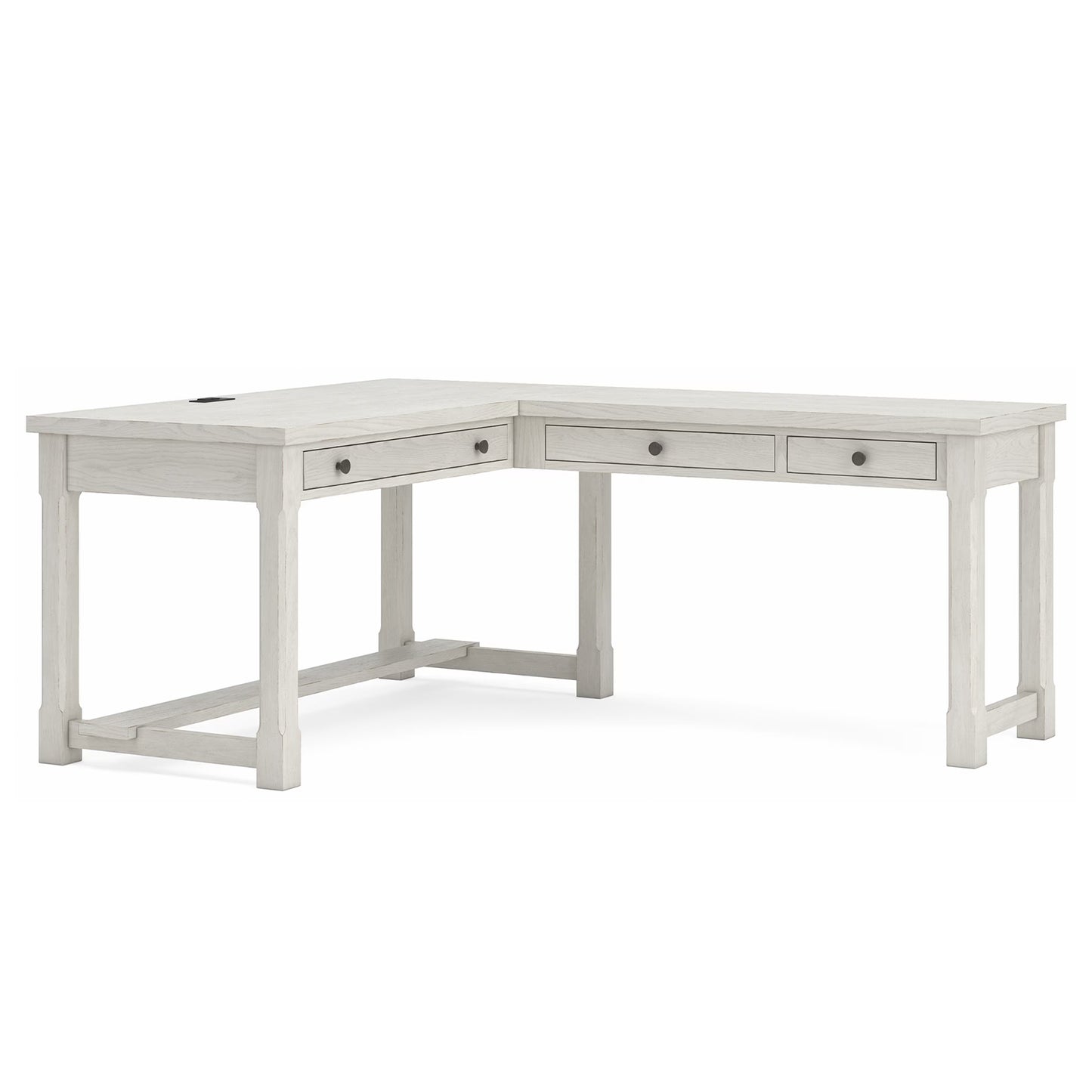 Robbinsdale - L-Shaped Home Office Desk - Antique White