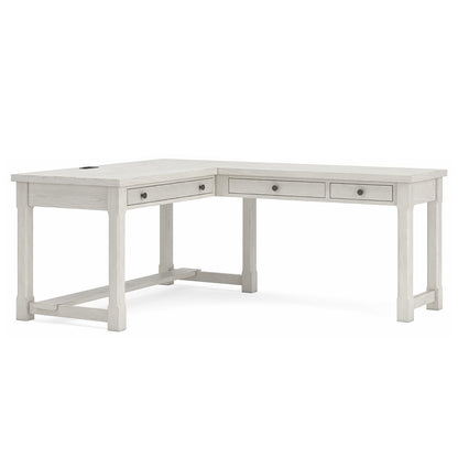 Robbinsdale - L-Shaped Home Office Desk - Antique White