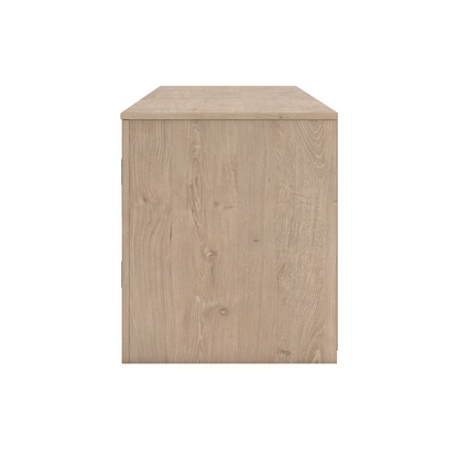 Cayboni - Tan - 71" TV Stand With Electric Fireplace