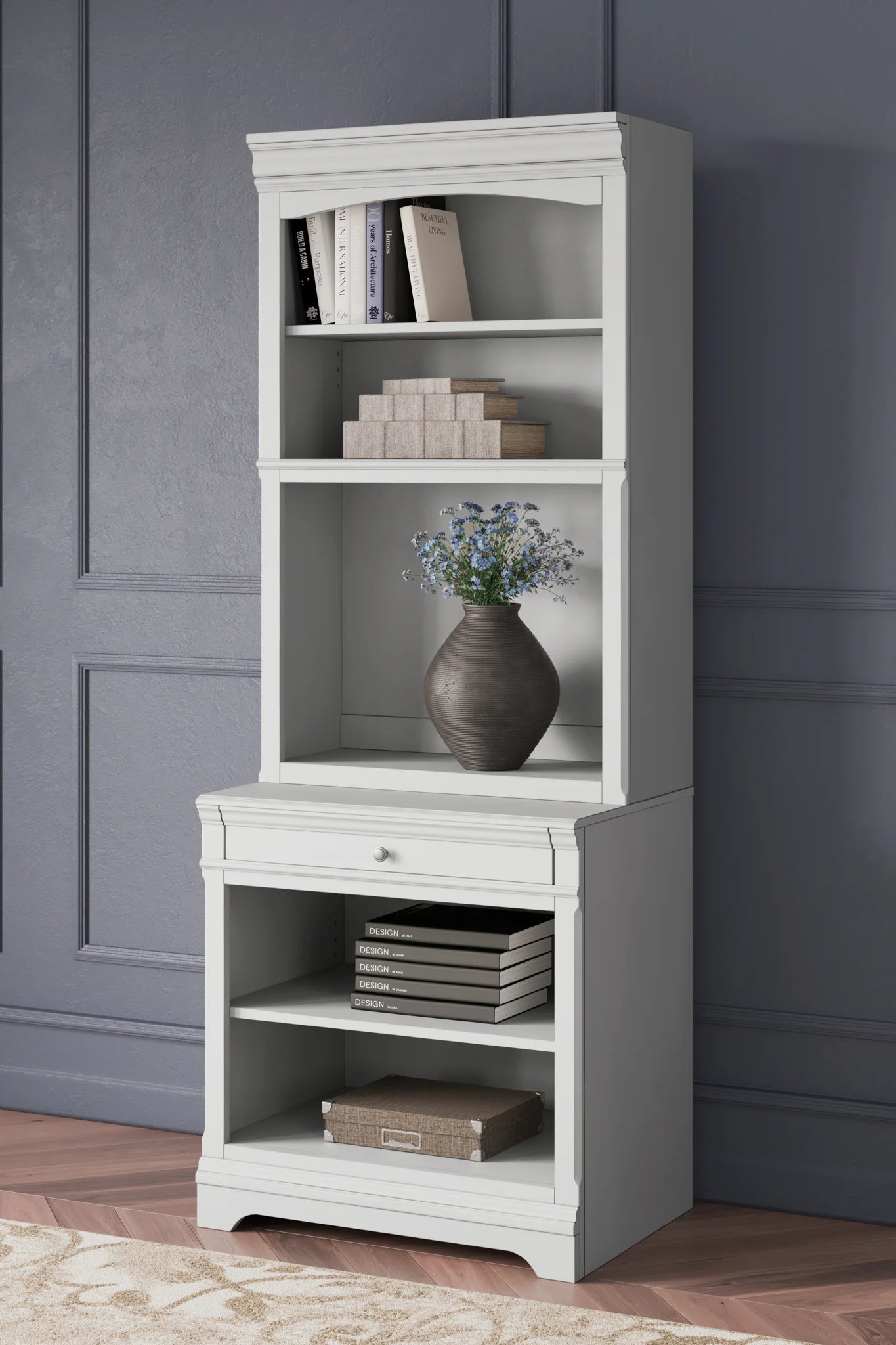 Kanwyn - Whitewash - Bookcase