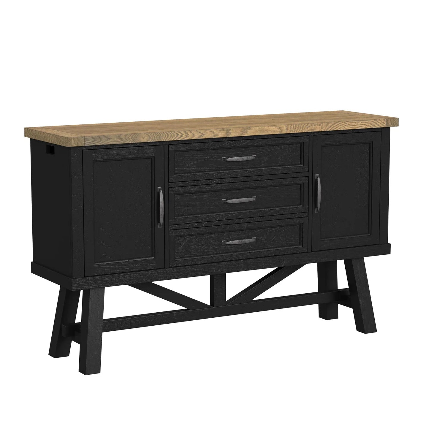 Hendricks - Server - Rustic Wheat / Raven