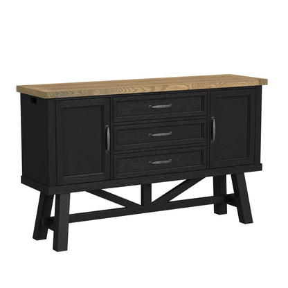 Hendricks - Server - Rustic Wheat / Raven