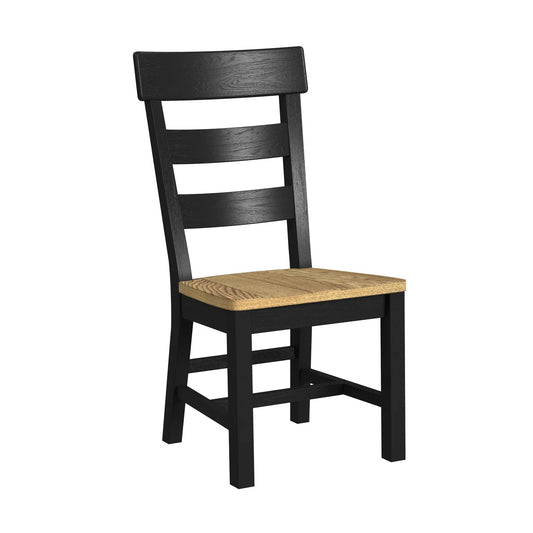 Hendricks - Ladder Chair - Rustic Wheat / Raven