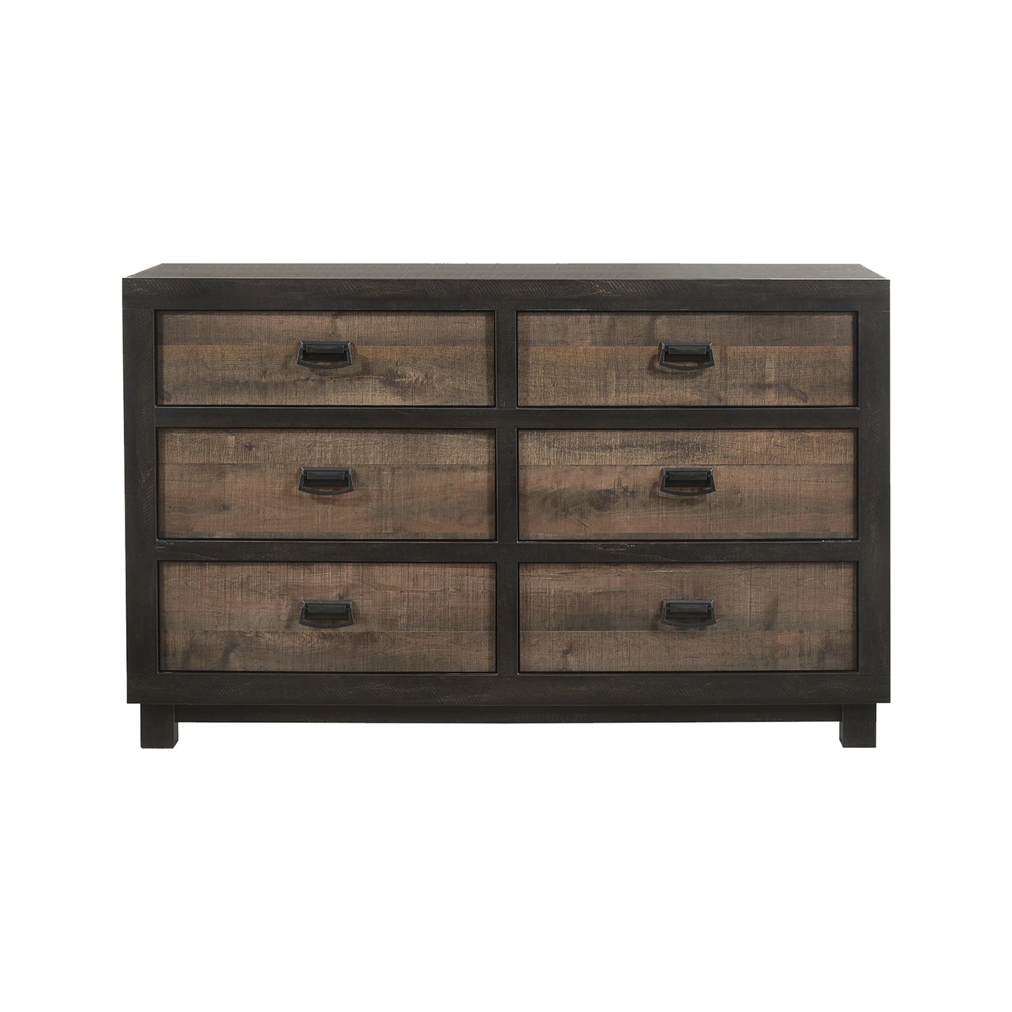 Harlington - 6-Drawer Dresser - Dark Chocolate