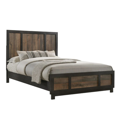 Harlington - King Panel Bed - Dark Chocolate