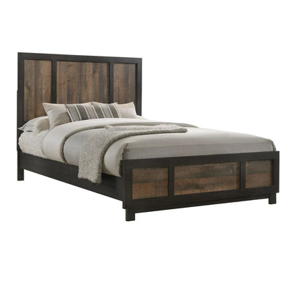 Harlington - Queen Panel Bed - Dark Chocolate