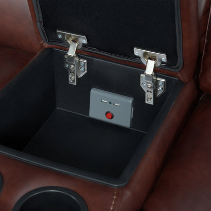 Hyde Park - Sectional Set - Banner Mahogany