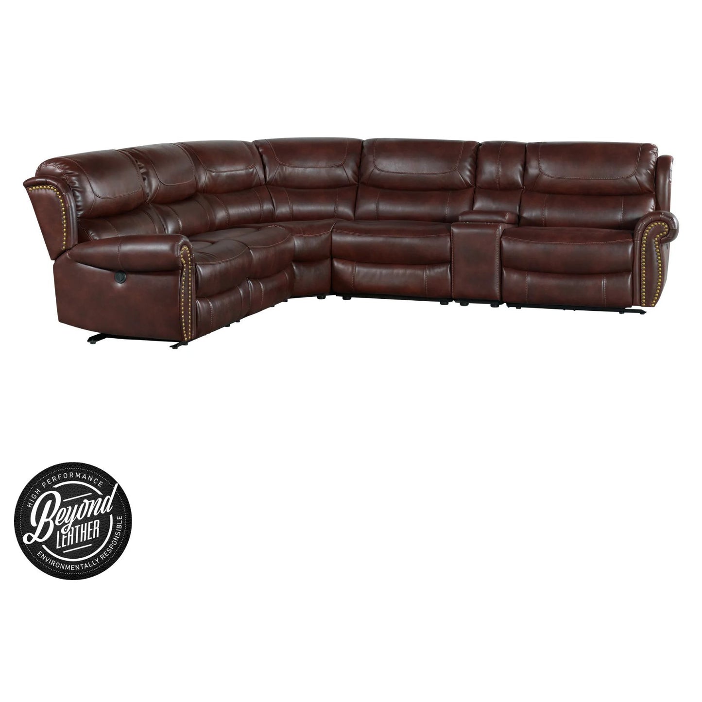 Hyde Park - Sectional Set - Banner Mahogany