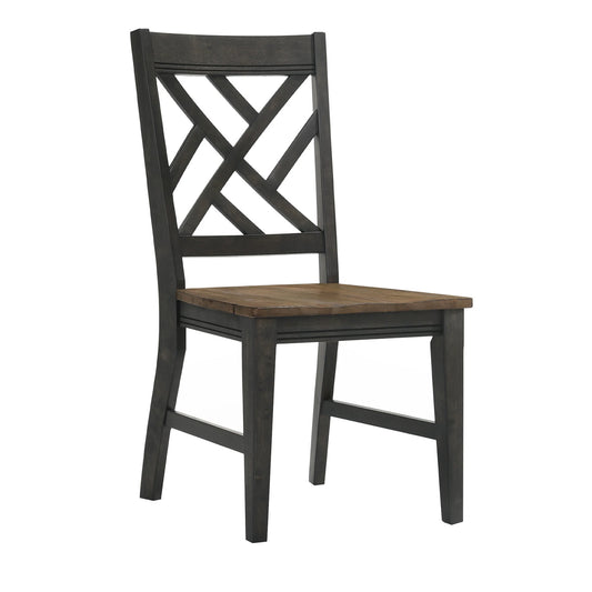 Harper - Lattice Chair - Brushed Brown / Pecan