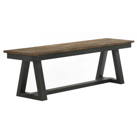 Harper - Dining Bench - Brushed Brown / Pecan
