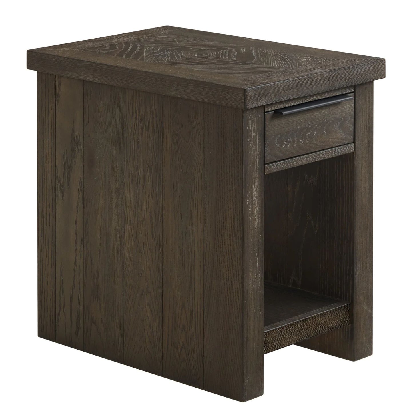 Hearst - Chairside Table - Reclaimed Chevron