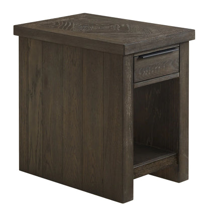 Hearst - Chairside Table - Reclaimed Chevron