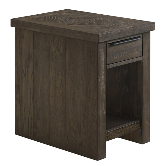 Hearst - Chairside Table - Reclaimed Chevron