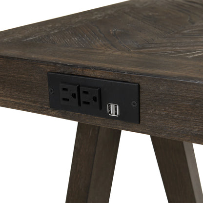 Hearst - Sofa Back Table - Reclaimed Chevron