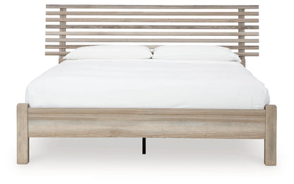 Hasbrick – Tan – Queen Slat Panel Bed 3